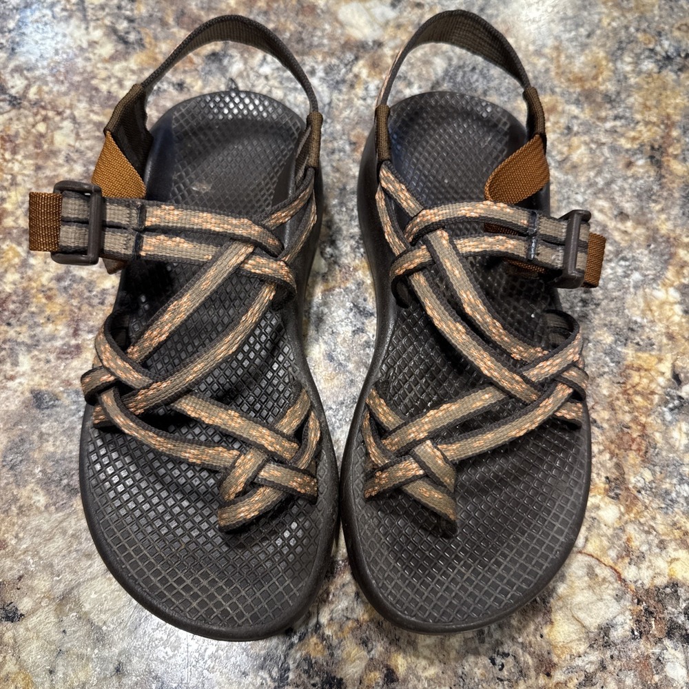 Chaco ZCloud X2 Womens Sandals-Size 6 Tiger Orange and Brown